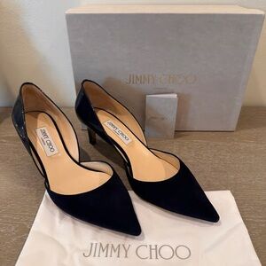 Jimmy Choo Midnight Blue Pointed Heels